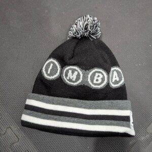 International Mountain Biking Association Winter Hat Pom Beanie IMBA black Adult